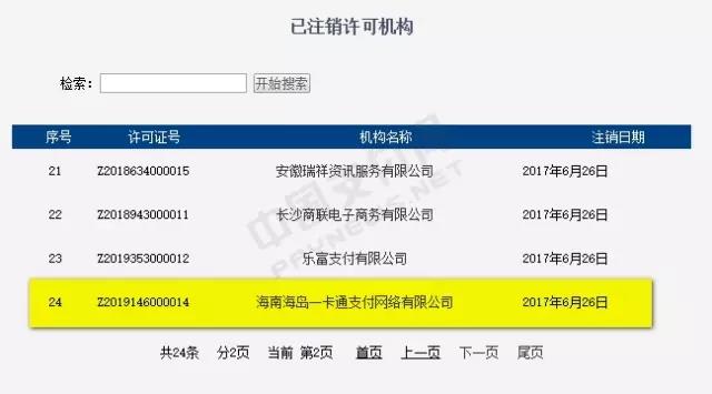 央行再注销一张支付牌照：国付宝完成合并 12家支付机构发生变动